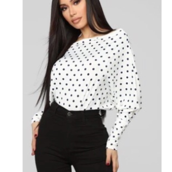 Fashionnova Bat sleeve off shoulder top - Picture 4 of 5